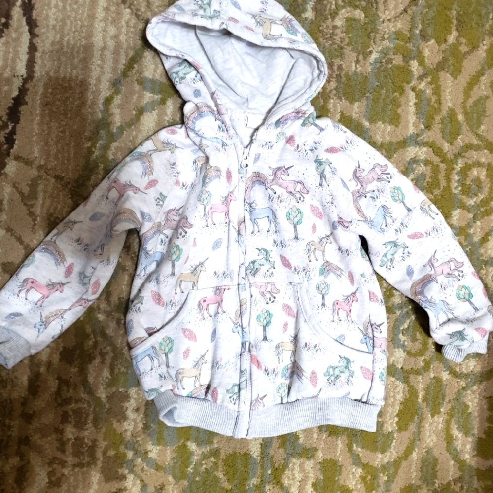 Unicorn Zip Up Sweater